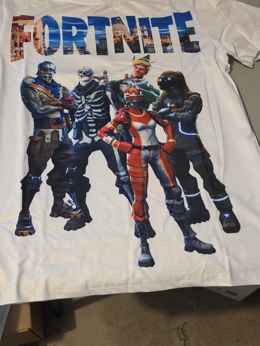 Kids White Graphic Costume Tee